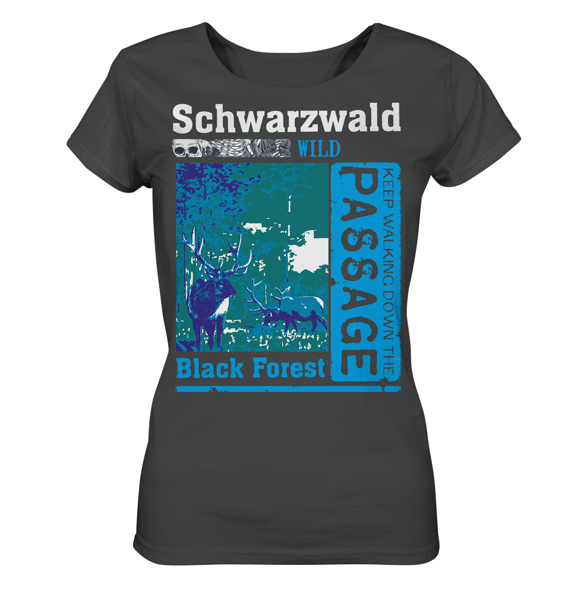 Schwarzwald Wild Passage | Damen Bio T-Shirt Organic