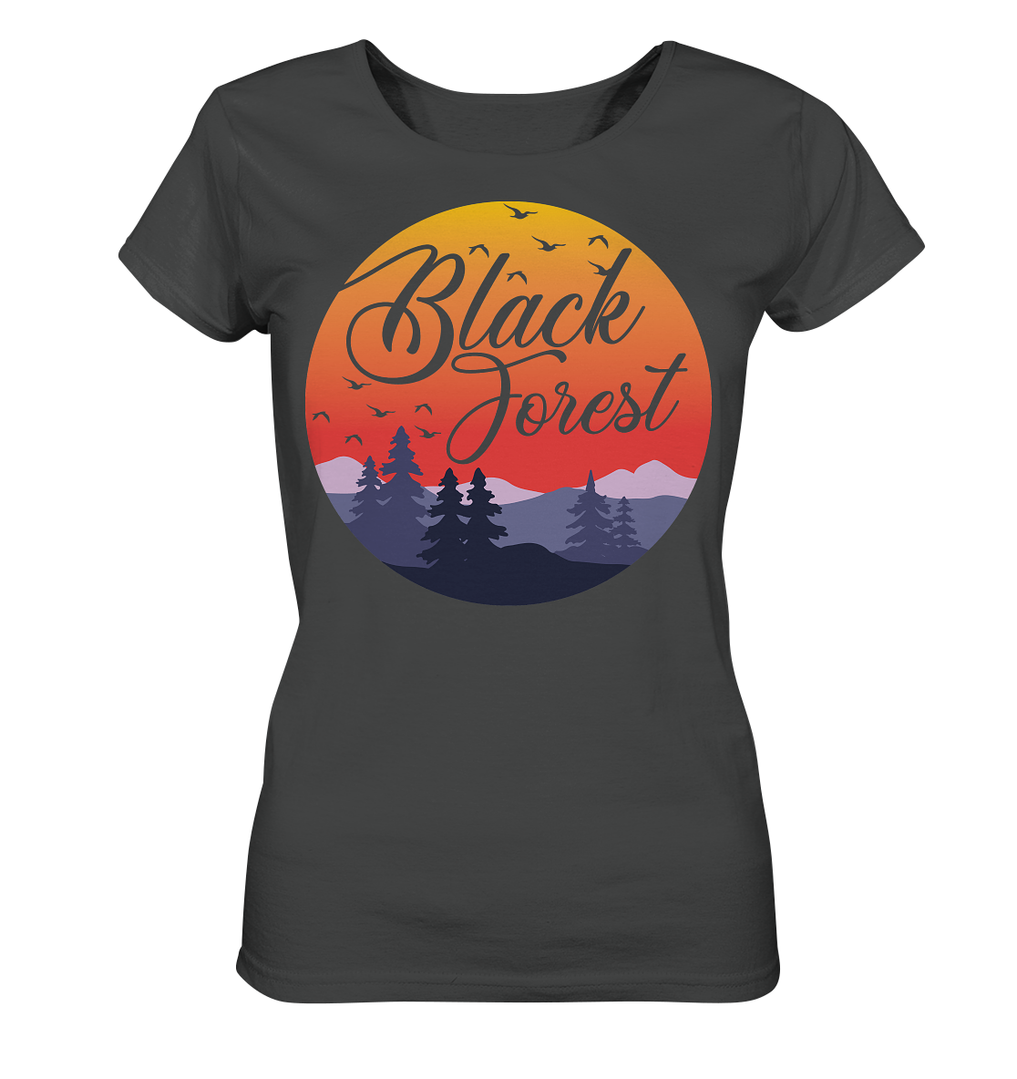 Black Forest Sunset | Damen Bio Organic T-Shirt