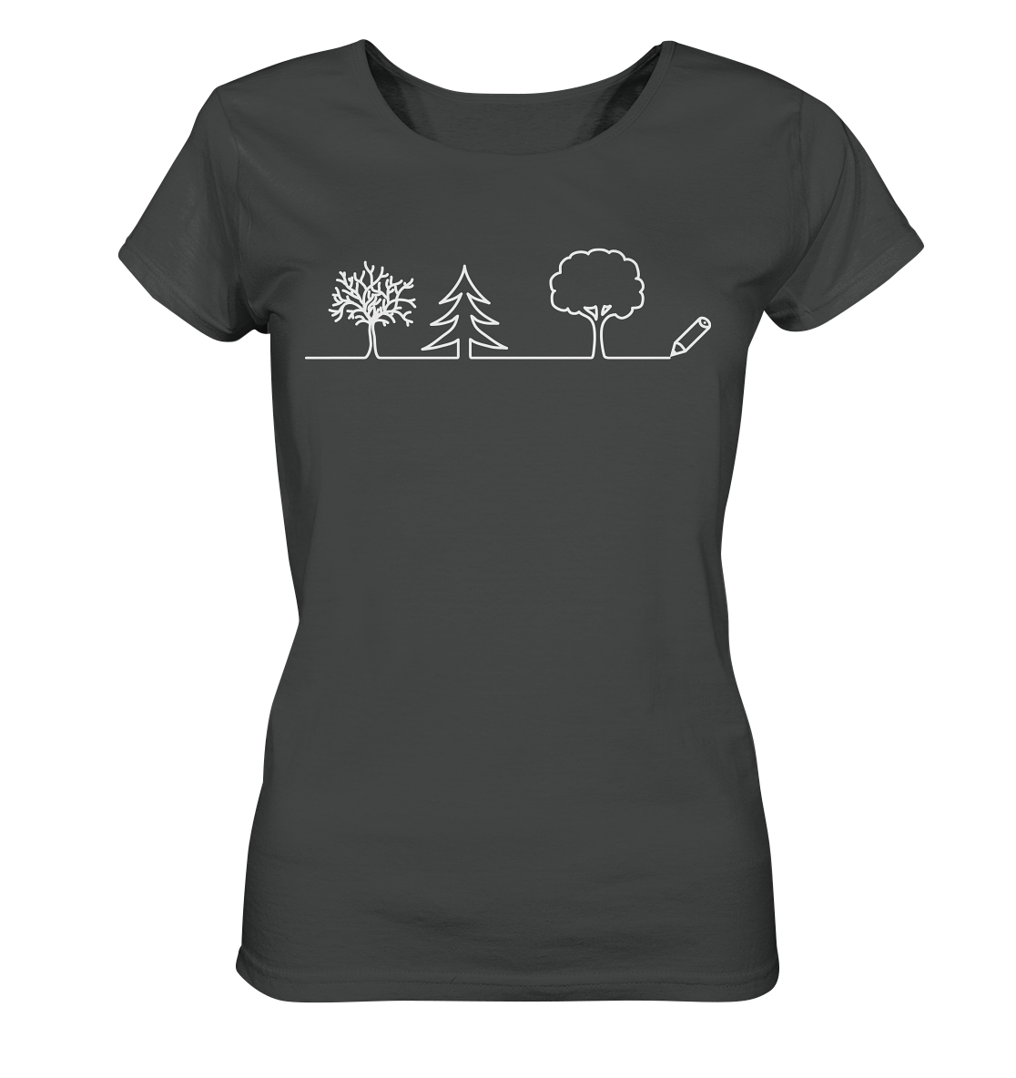 Bäume zeichnen | Organic Damen T-Shirt