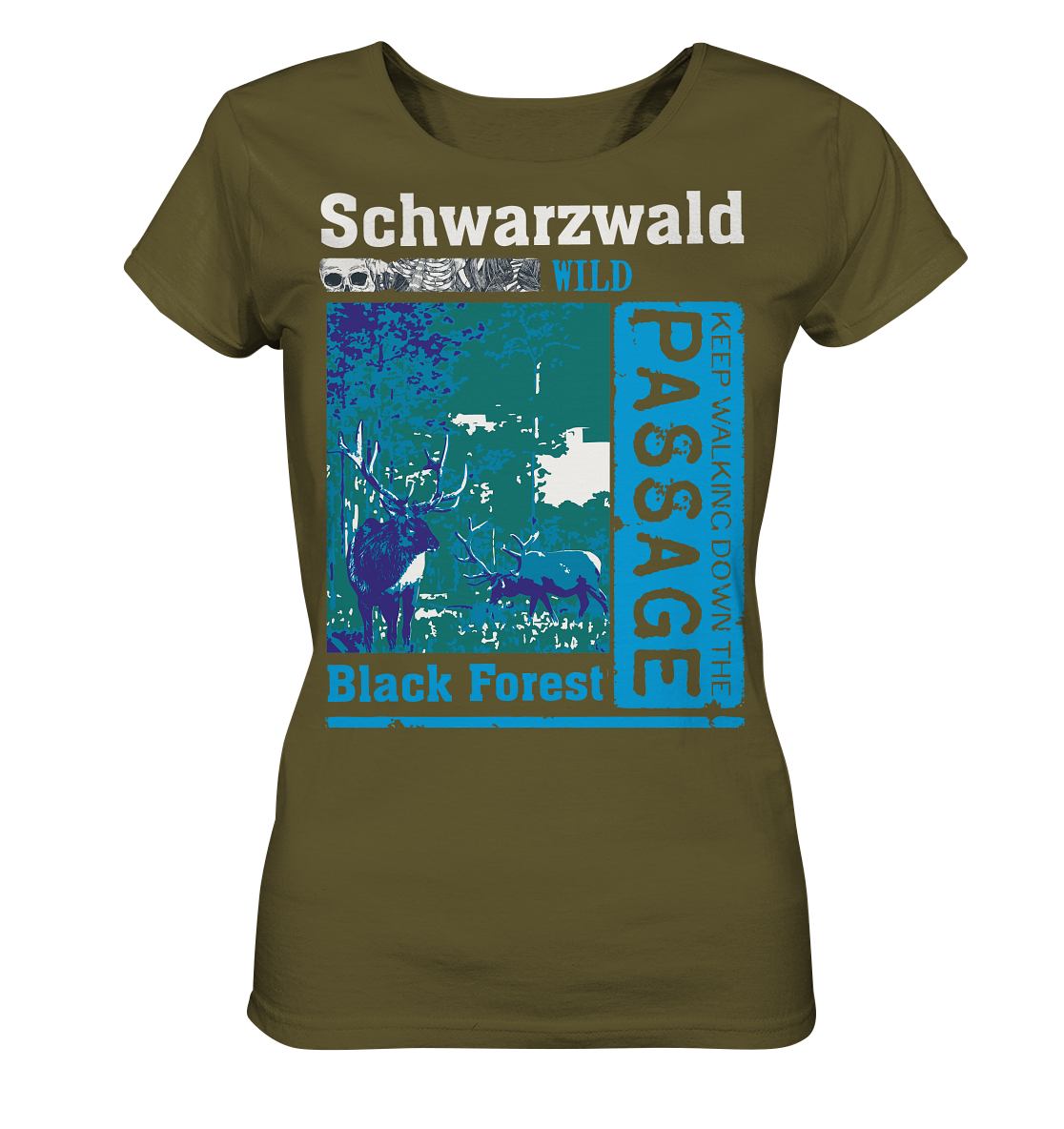 Schwarzwald Wild Passage | Damen Bio T-Shirt Organic
