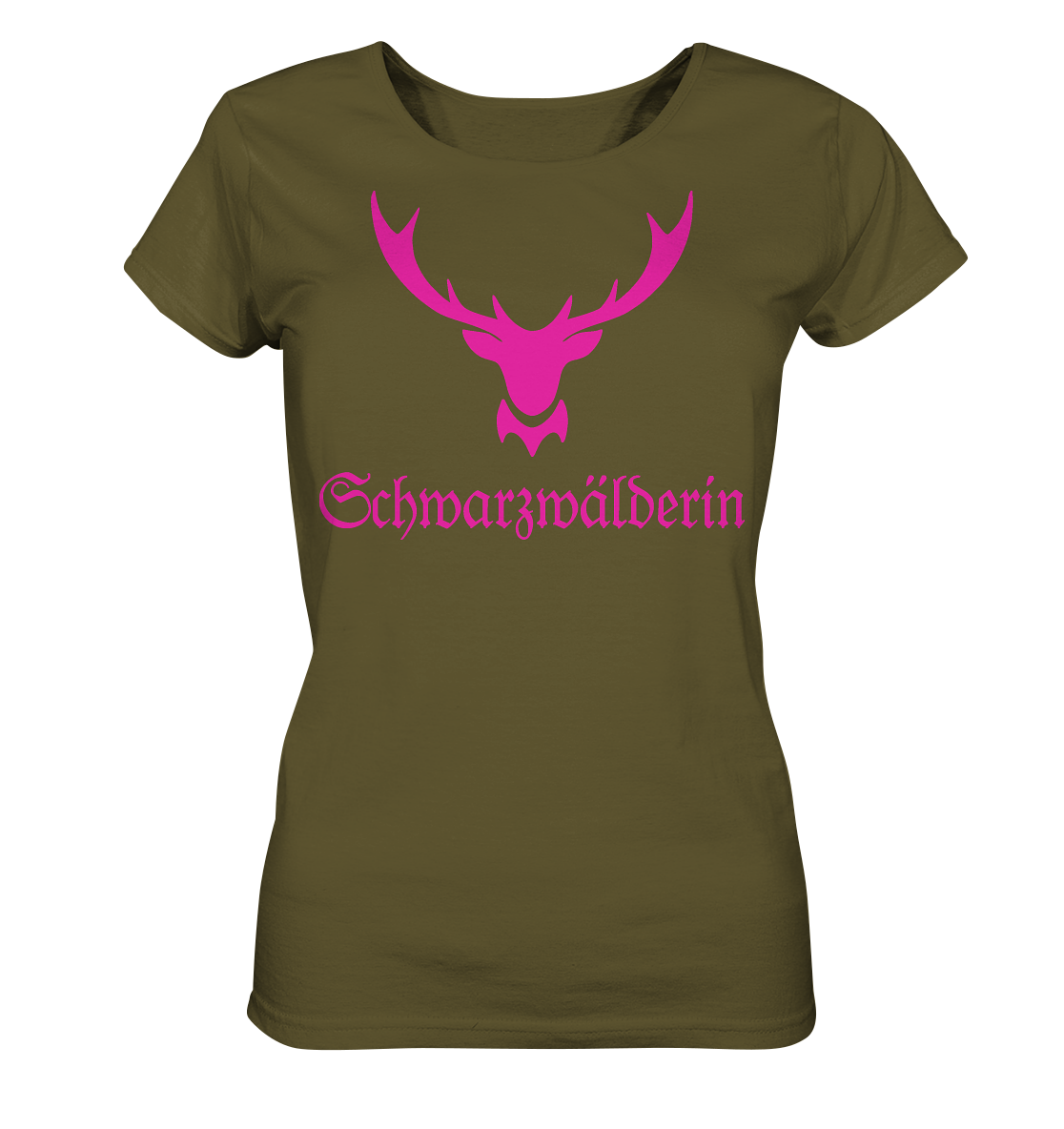 Schwarzwälderin Hirschgeweih | Organic Damen T-Shirt