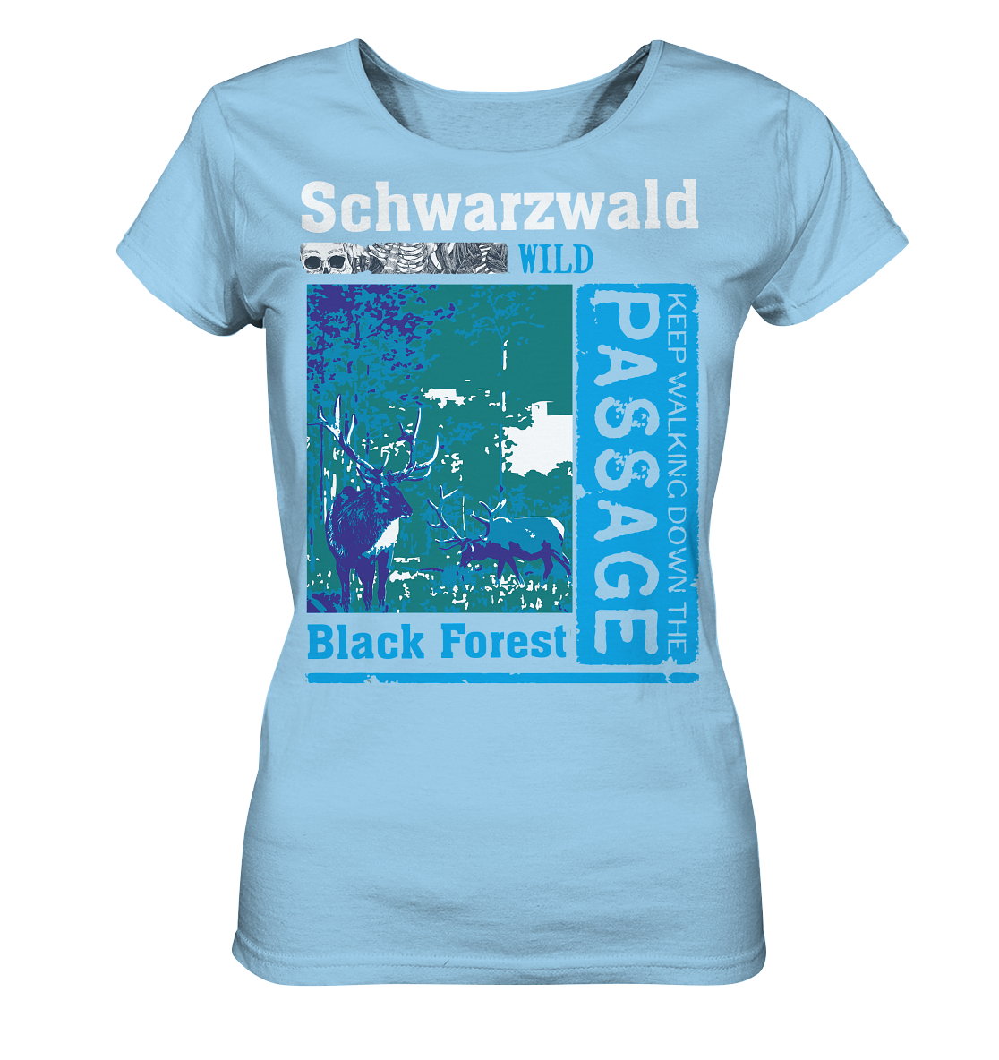 Schwarzwald Wild Passage | Damen Bio T-Shirt Organic
