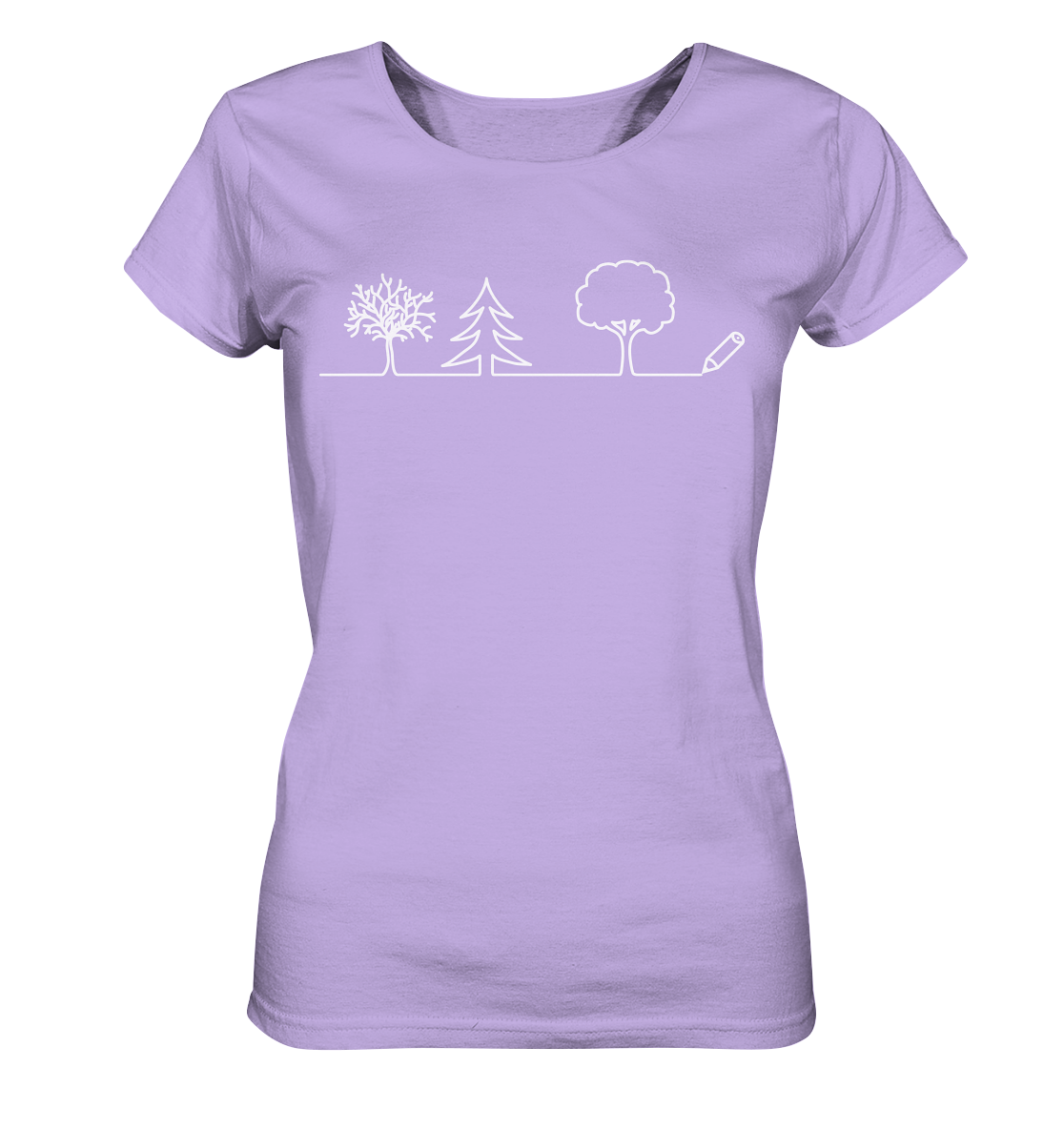 Bäume zeichnen | Organic Damen T-Shirt