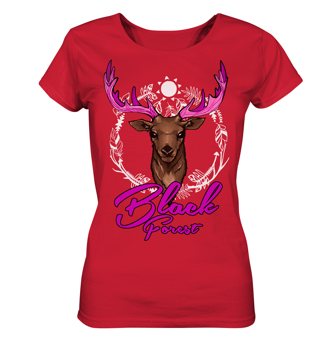 Black Forest Hirsch | Organic Damen T-Shirt