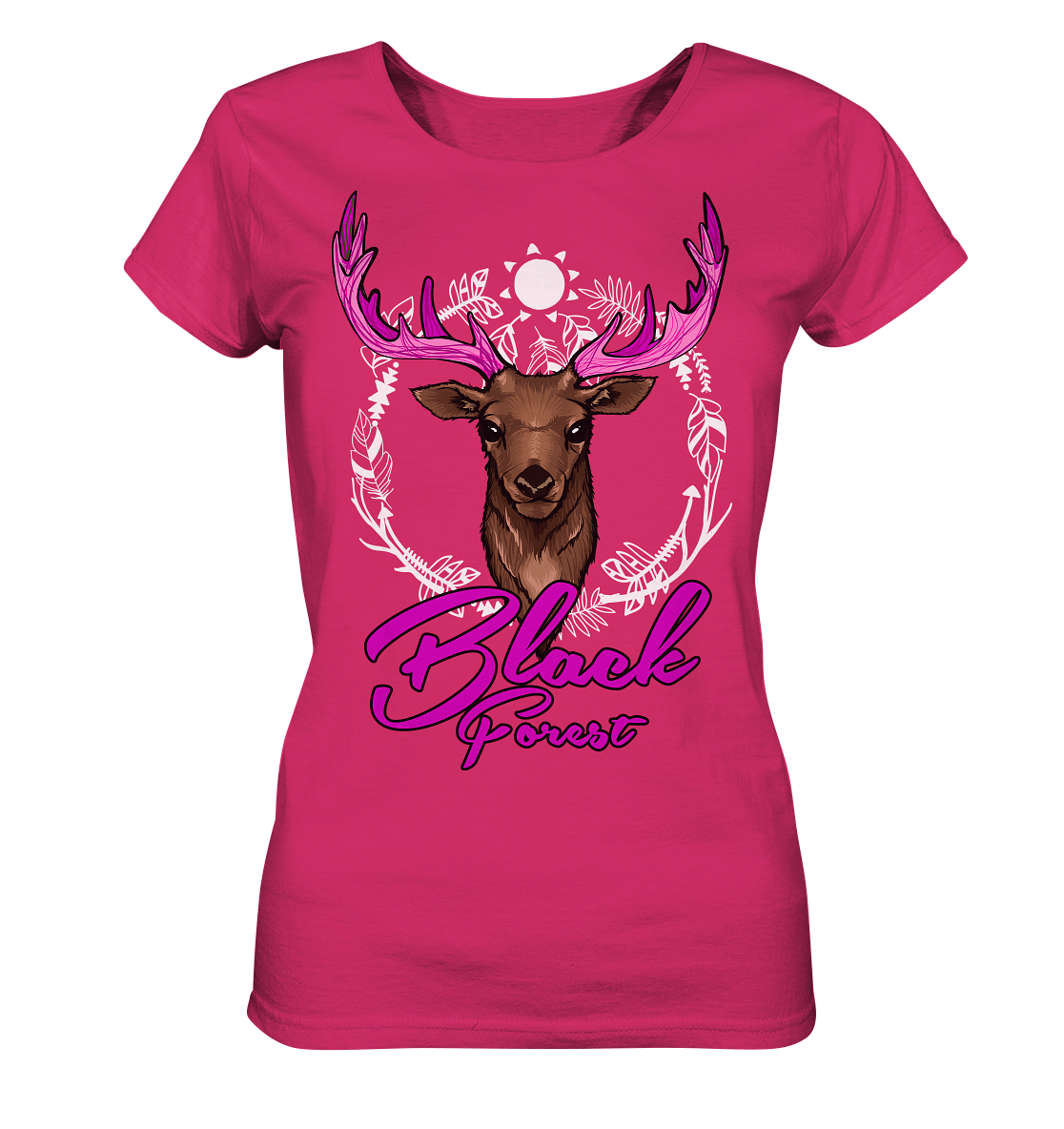 Black Forest Hirsch | Organic Damen T-Shirt