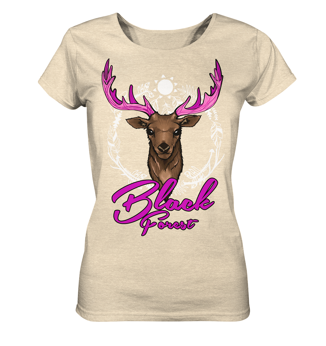 Black Forest Hirsch | Organic Damen T-Shirt