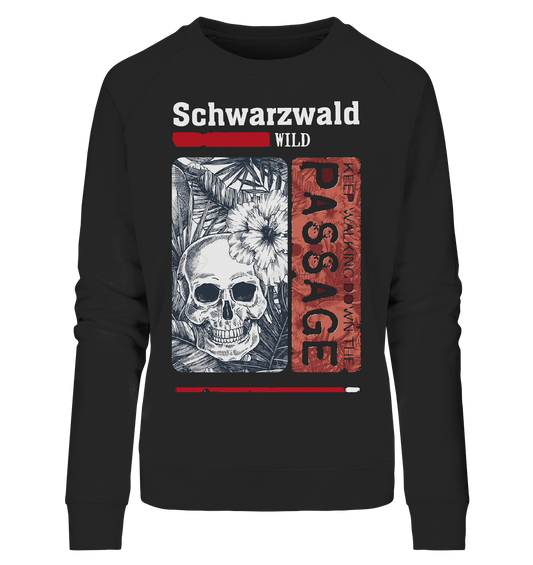 Schwarzwald Wild Passage Skull | Damen Bio Sweatshirt Organic