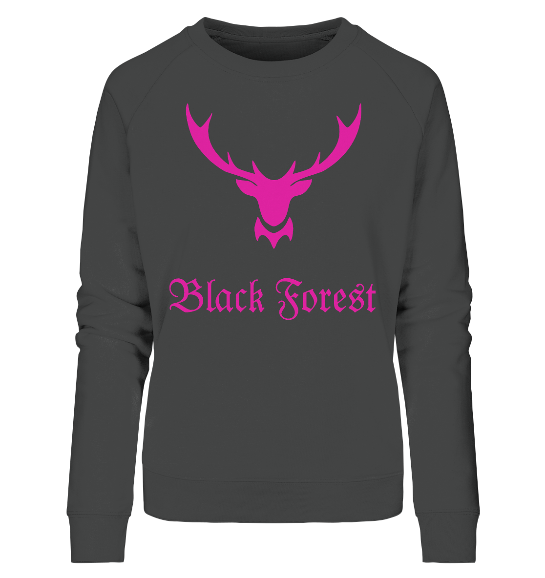 Black Forest Hirschgeweih | Bio Damen Sweatshirt Organic - Ladies Organic Sweatshirt