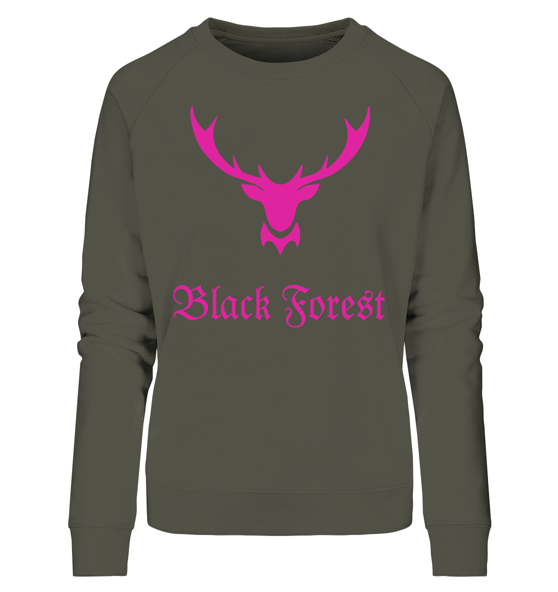 Black Forest Hirschgeweih | Bio Damen Sweatshirt Organic - Ladies Organic Sweatshirt
