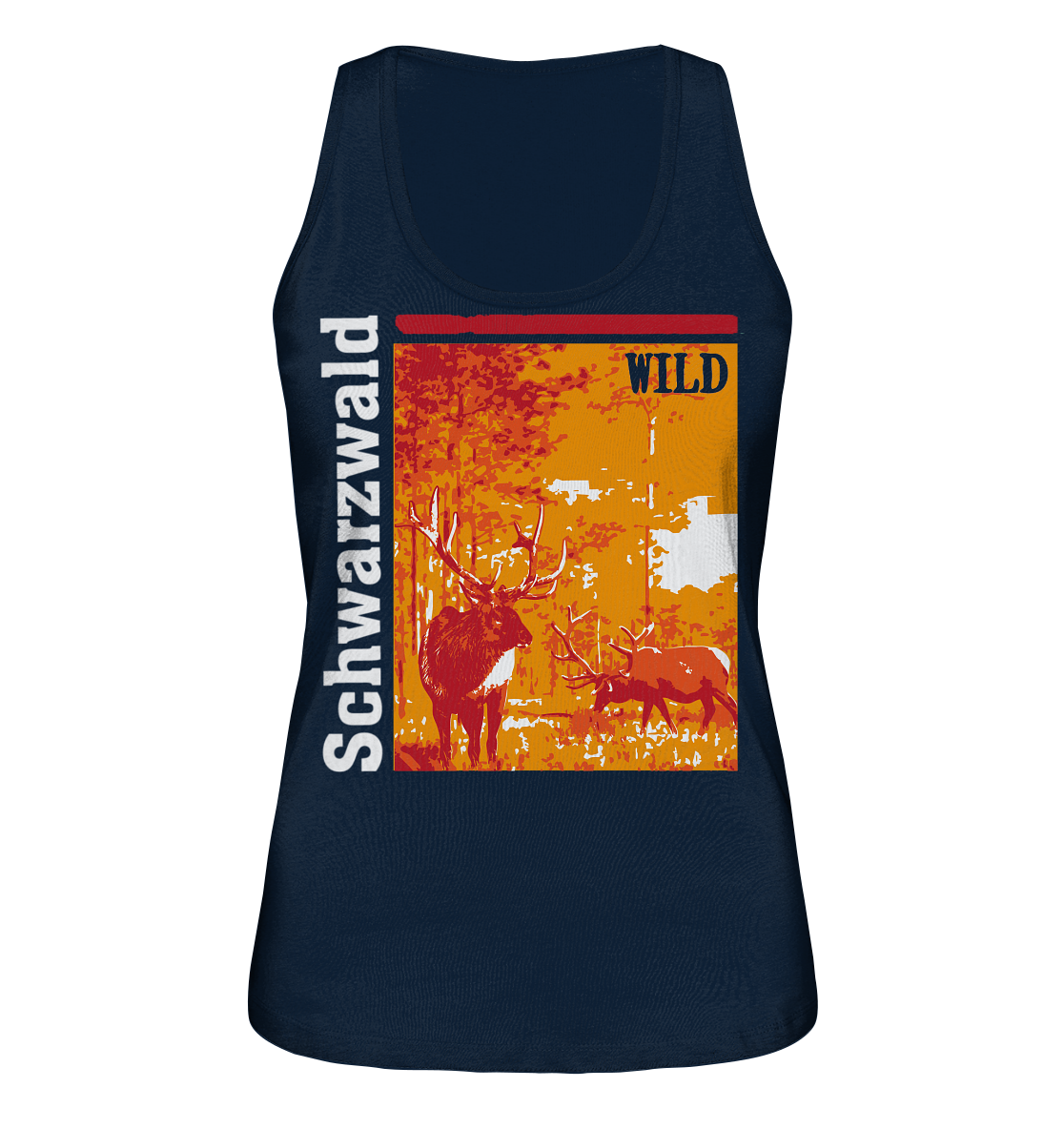 Schwarzwald Wild Hirsch | Bio Damen Tank-Top Organic