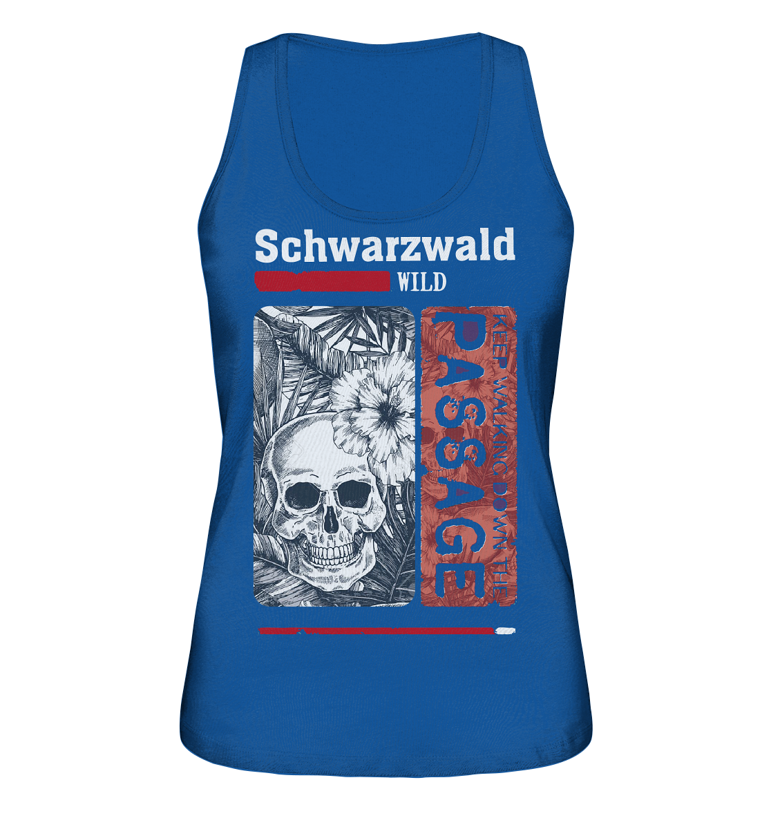 Schwarzwald Wild Passage Skull | Damen Bio Tank-Top Organic