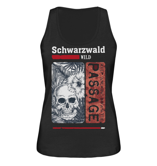 Schwarzwald Wild Passage Skull | Damen Bio Tank-Top Organic