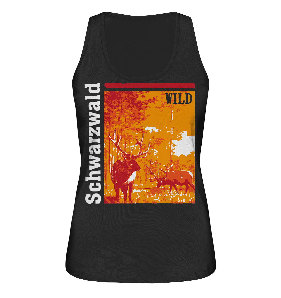 Schwarzwald Wild Hirsch | Bio Damen Tank-Top Organic