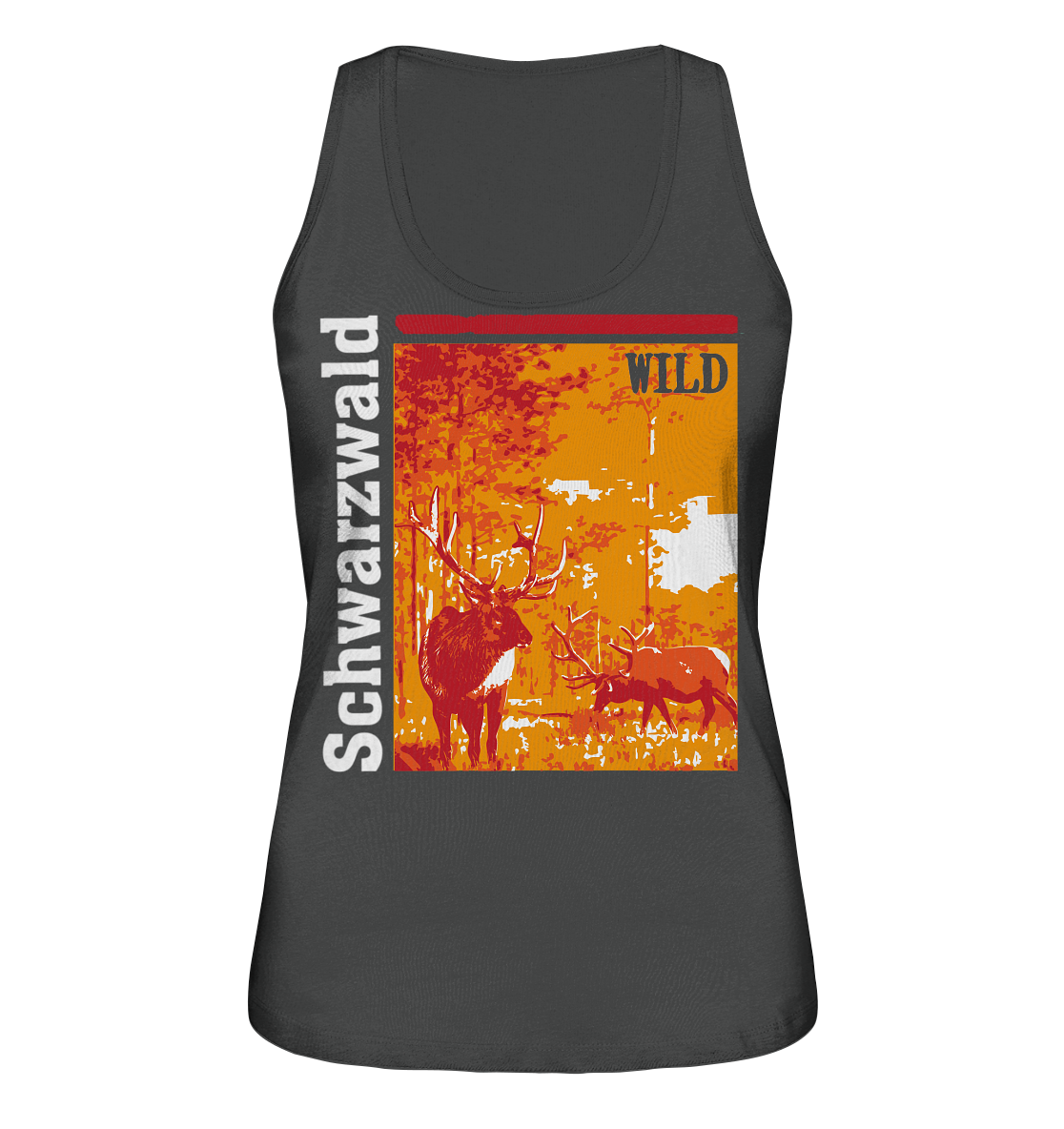 Schwarzwald Wild Hirsch | Bio Damen Tank-Top Organic