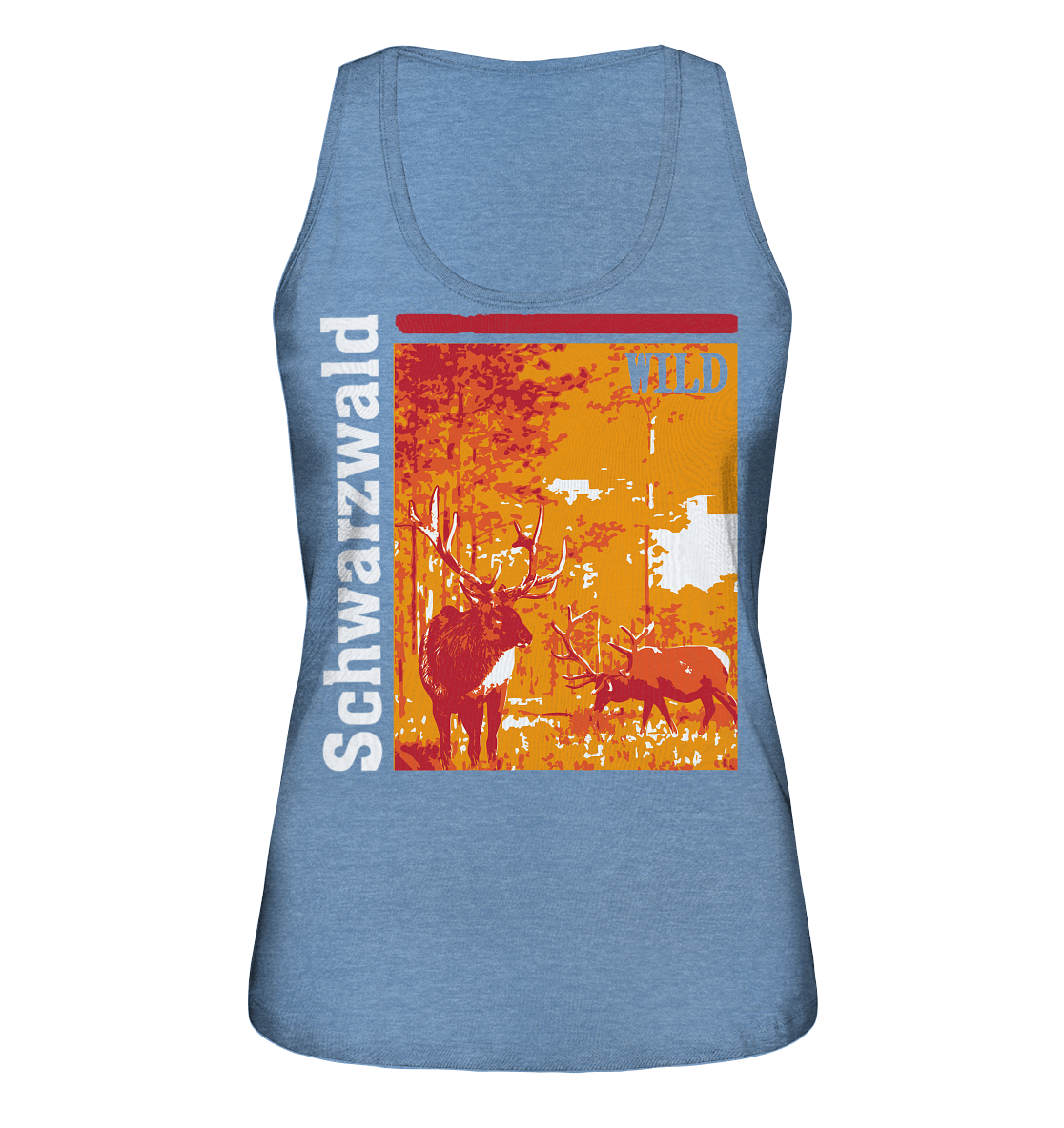 Schwarzwald Wild Hirsch | Bio Damen Tank-Top Organic