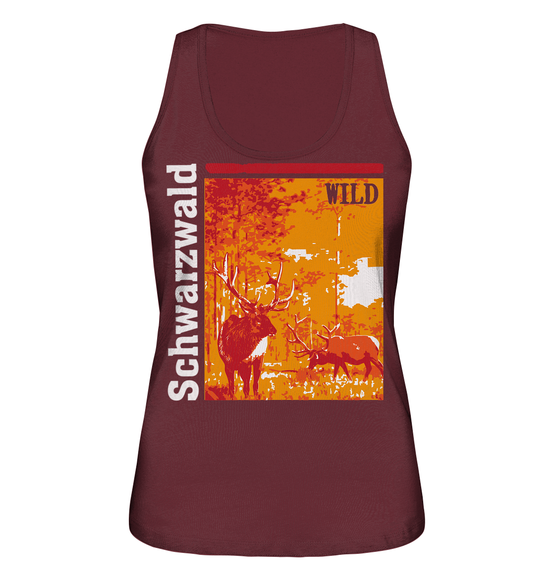 Schwarzwald Wild Hirsch | Bio Damen Tank-Top Organic