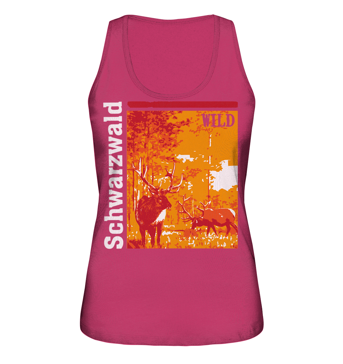 Schwarzwald Wild Hirsch | Bio Damen Tank-Top Organic