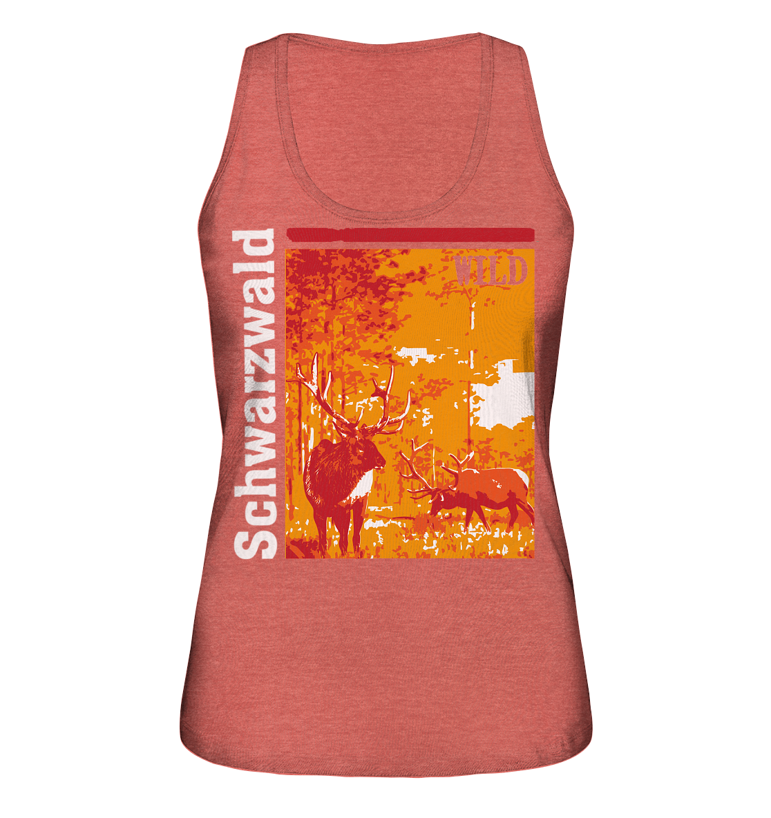 Schwarzwald Wild Hirsch | Bio Damen Tank-Top Organic