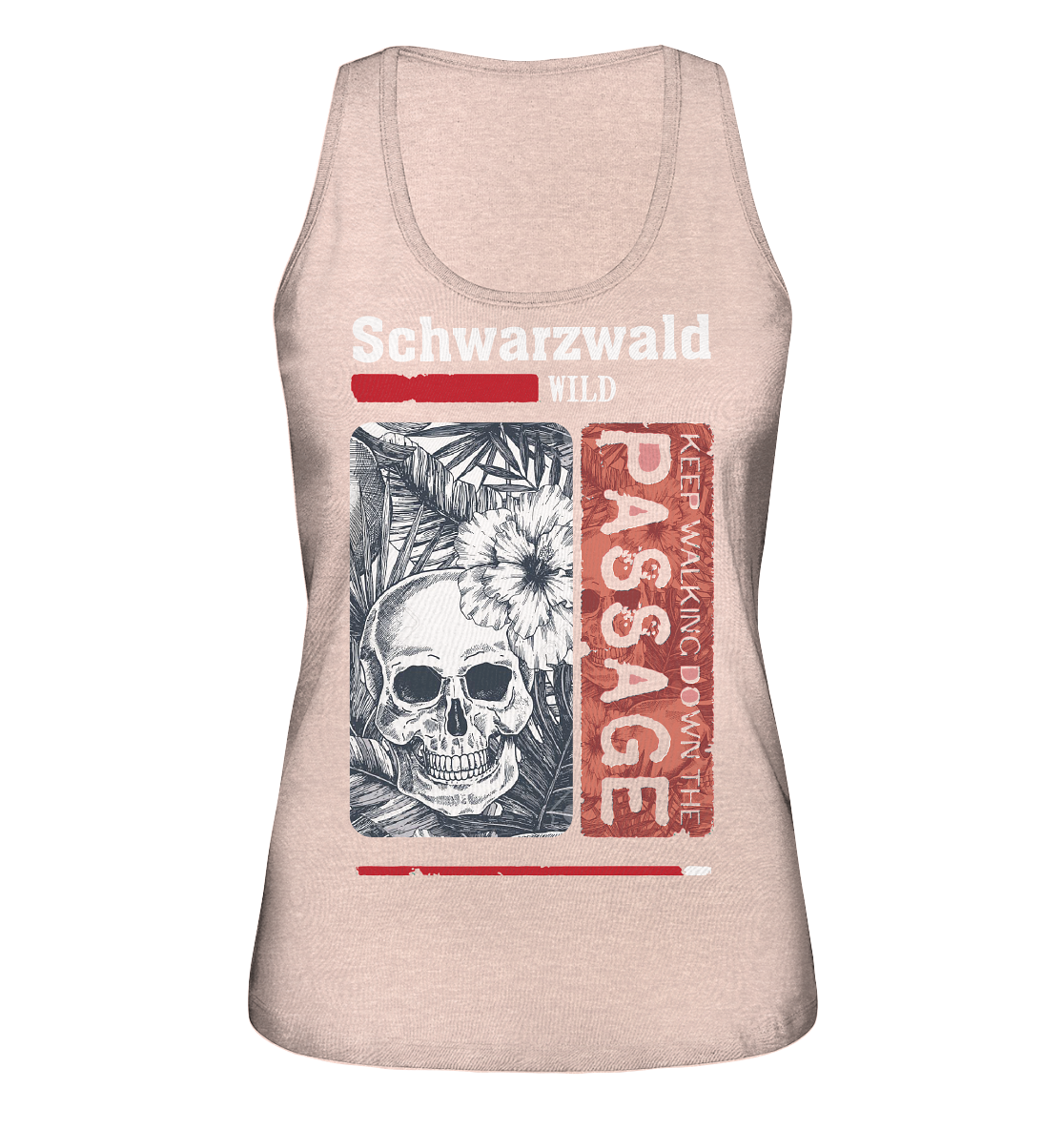 Schwarzwald Wild Passage Skull | Damen Bio Tank-Top Organic