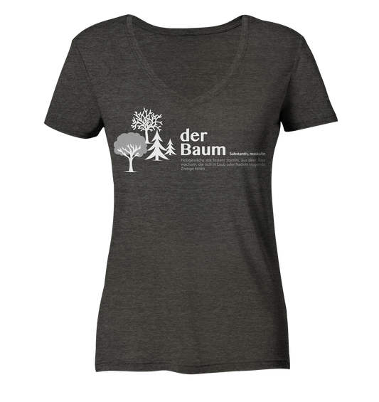 der Baum | Bio Damen V-Neck Shirt Organic - Ladies Organic V-Neck Shirt