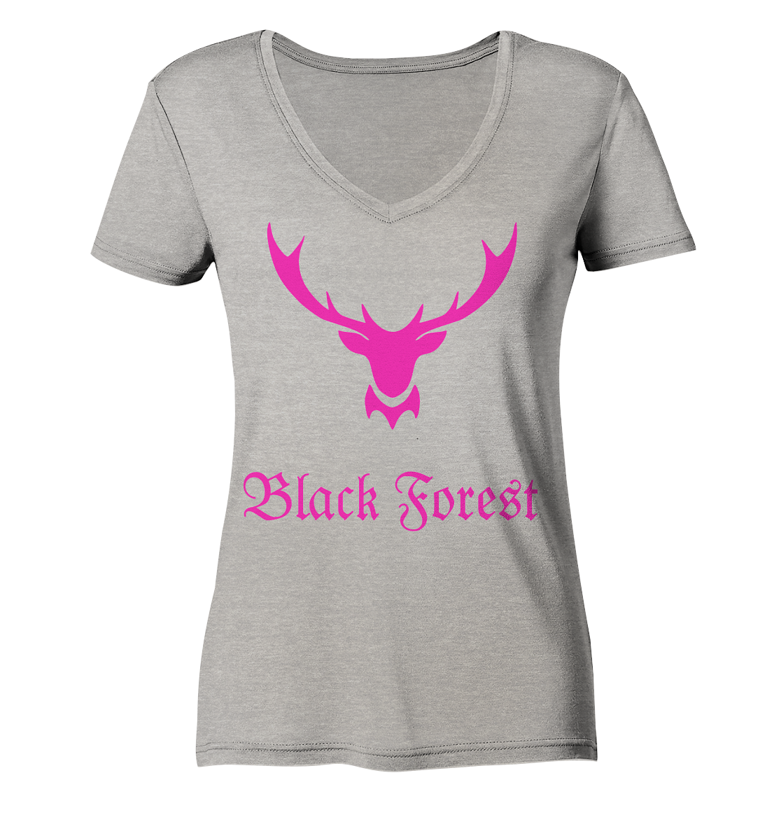 Black Forest Hirschgeweih | Damen Organic V-Neck Shirt