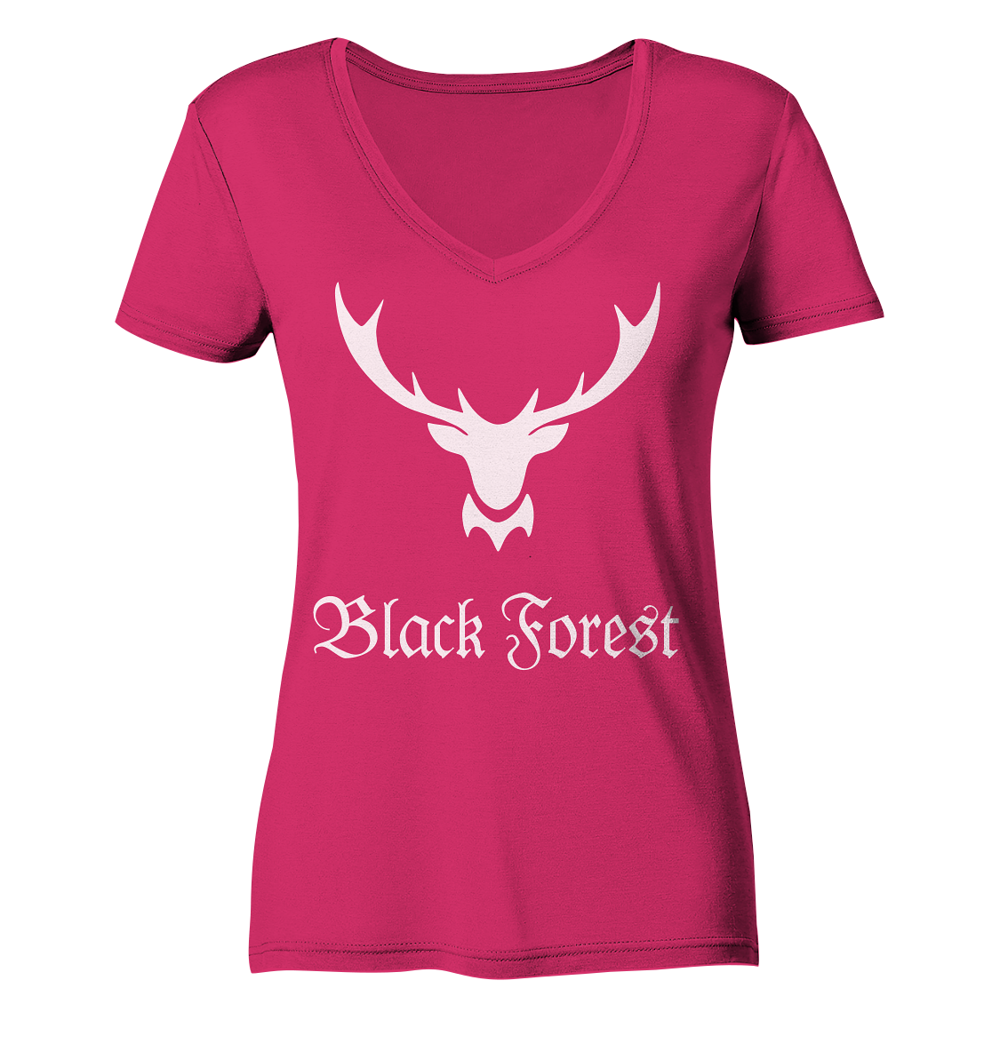 Black Forest Hirschgeweih | Damen Organic V-Neck Shirt