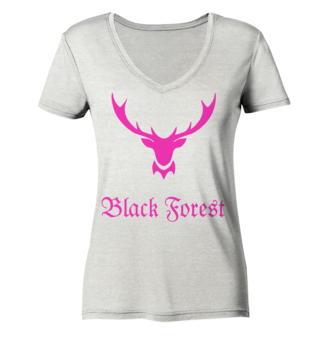 Black Forest Hirschgeweih | Damen Organic V-Neck Shirt