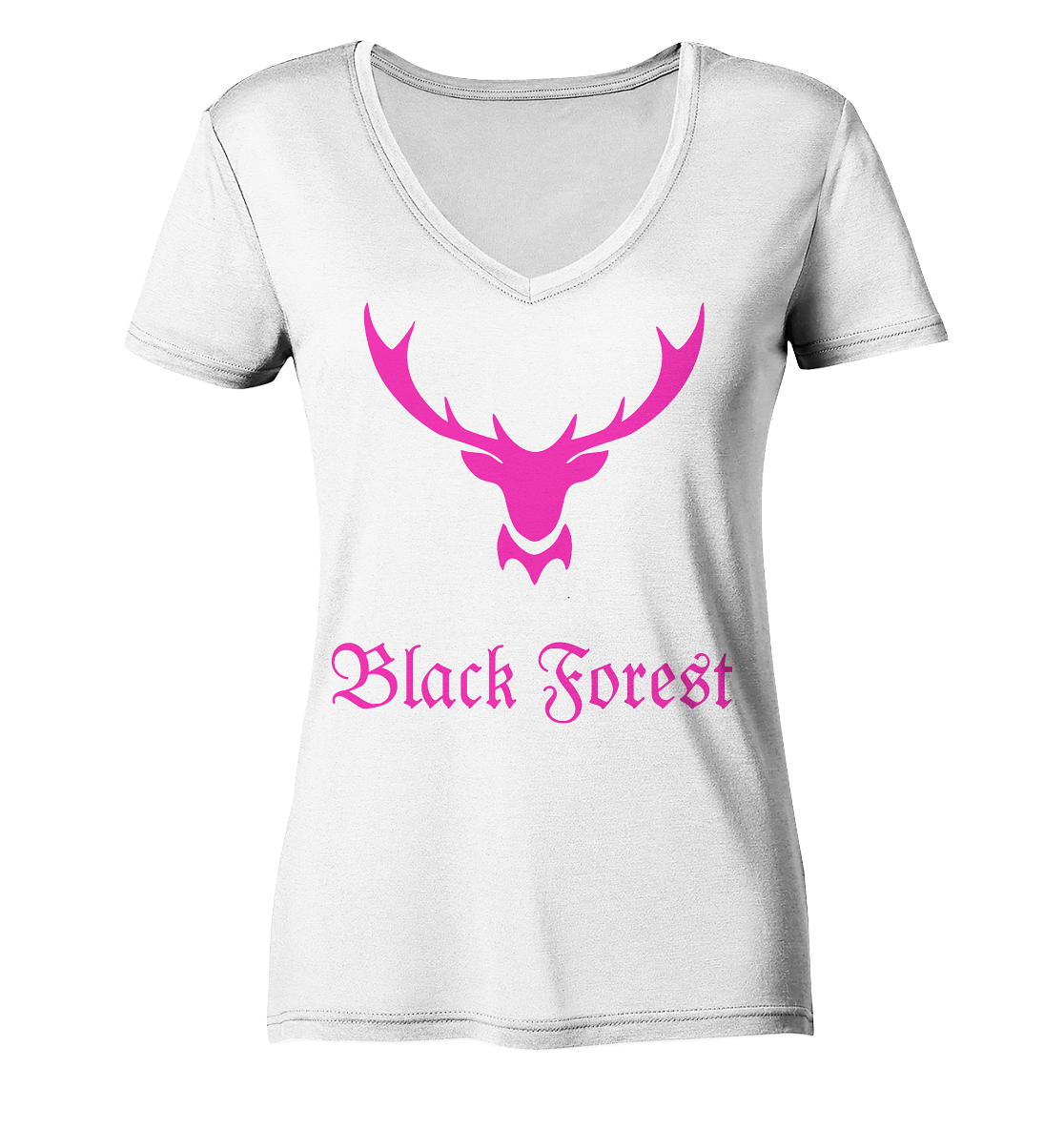 Black Forest Hirschgeweih | Damen Organic V-Neck Shirt