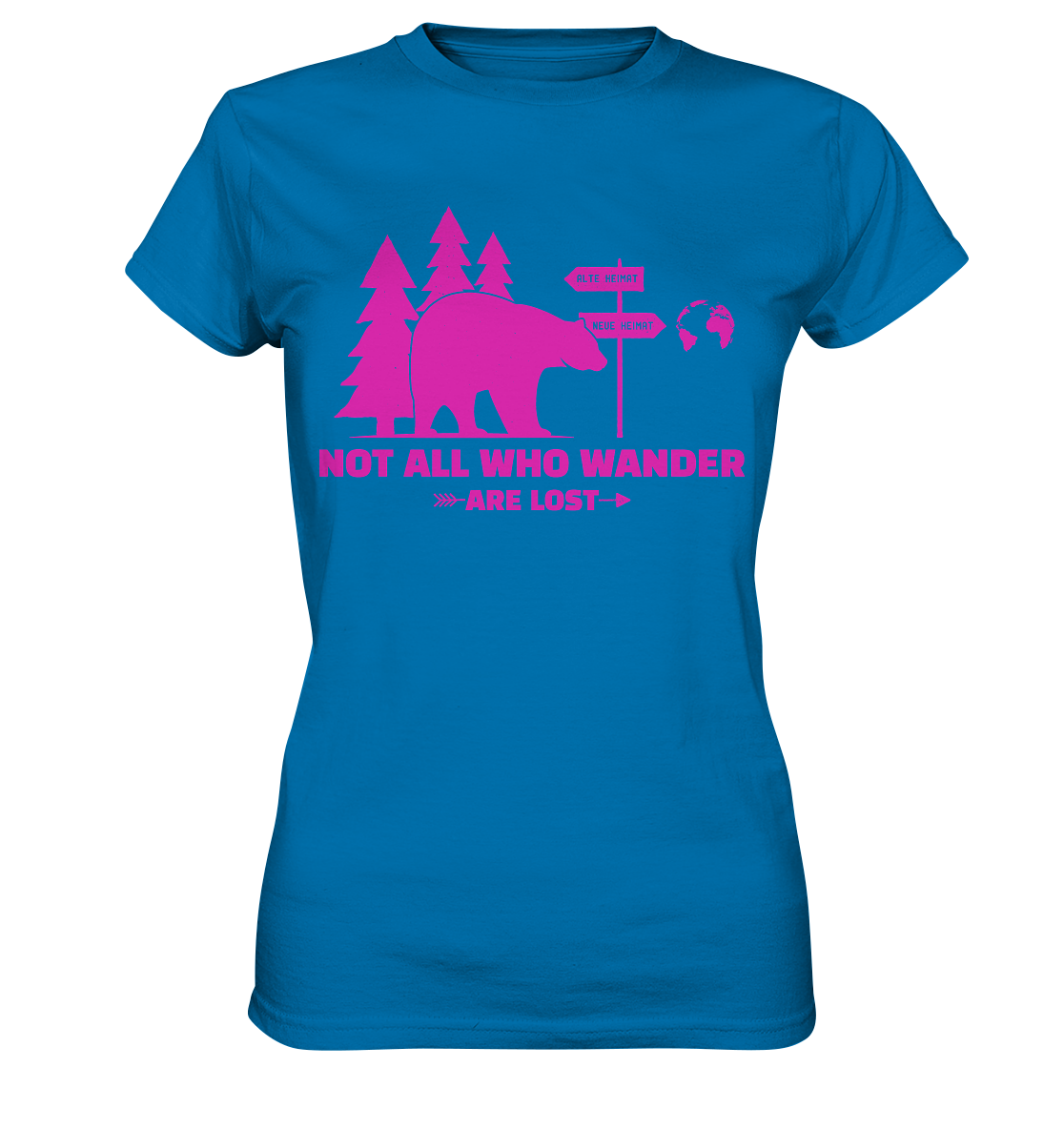 Wanderbär Pink | T-Shirts - Ladies Premium Shirt