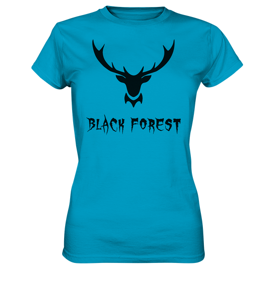 Black Forest Hirschgeweih Metal | Organic Damenshirt