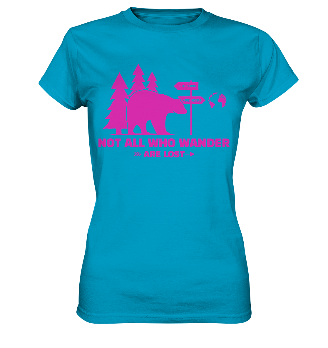 Wanderbär Pink | T-Shirts - Ladies Premium Shirt