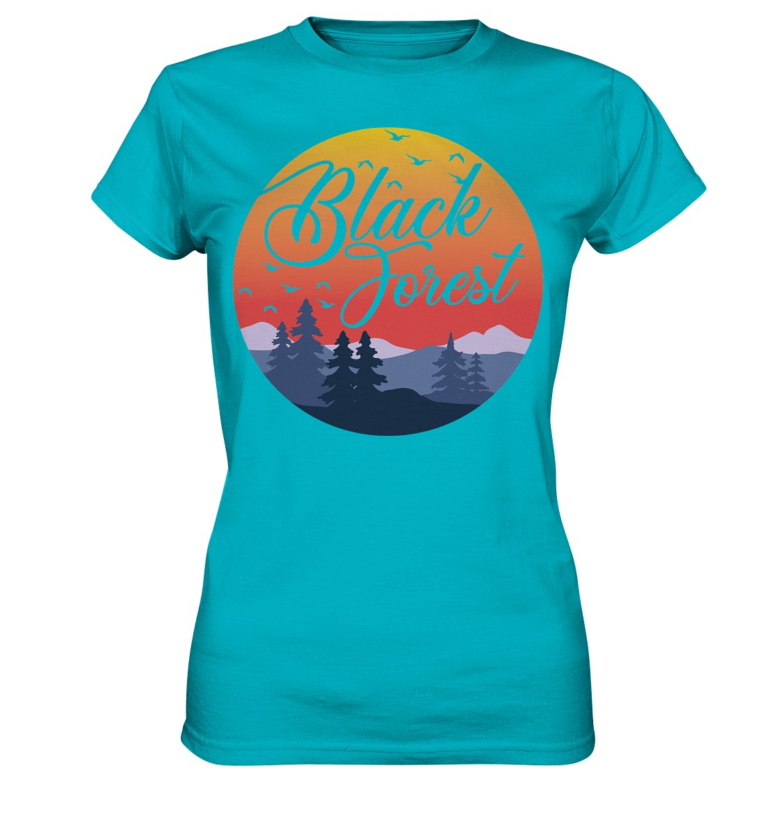 Black Forest Sunset | Damen Premium T-Shirt