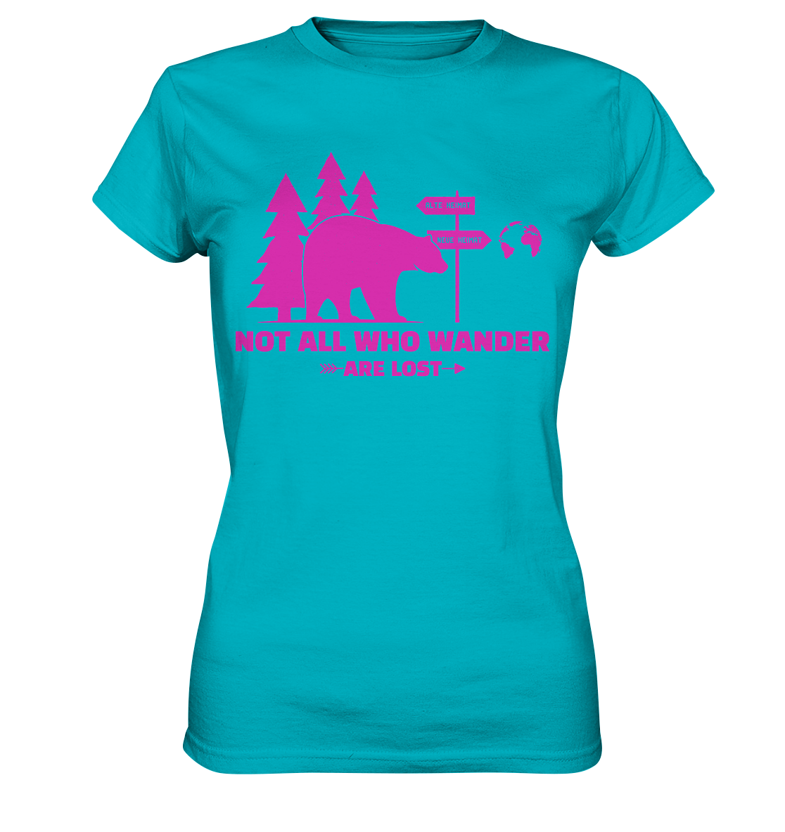 Wanderbär Pink | T-Shirts - Ladies Premium Shirt