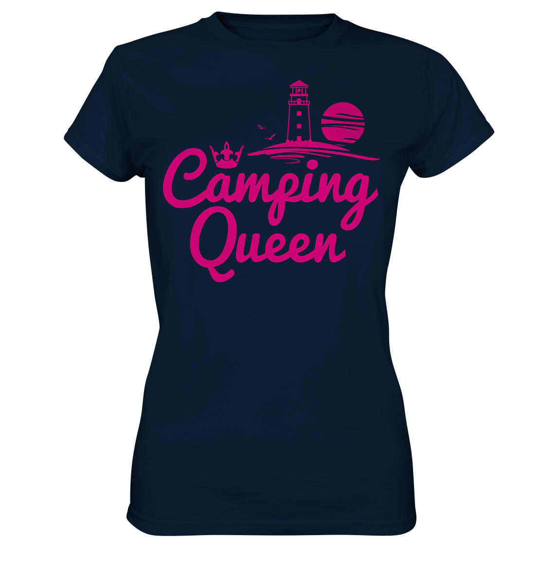 Camping Queen Leuchtturm | Organic Damen T-Shirt