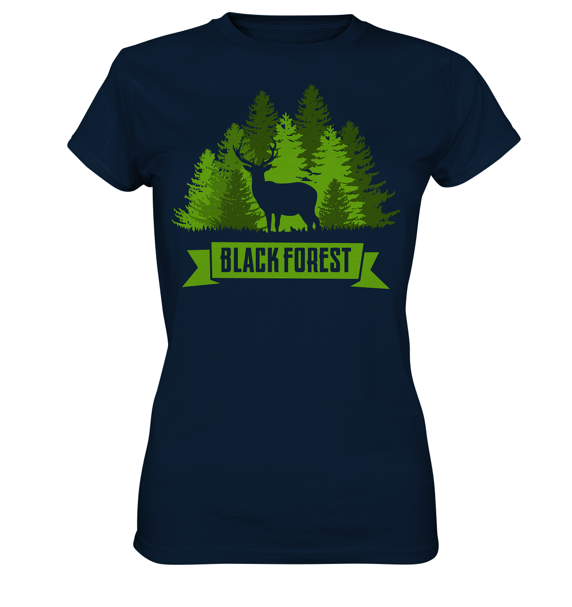 Black Forest Hirsch & Wald | Organic Damenshirt