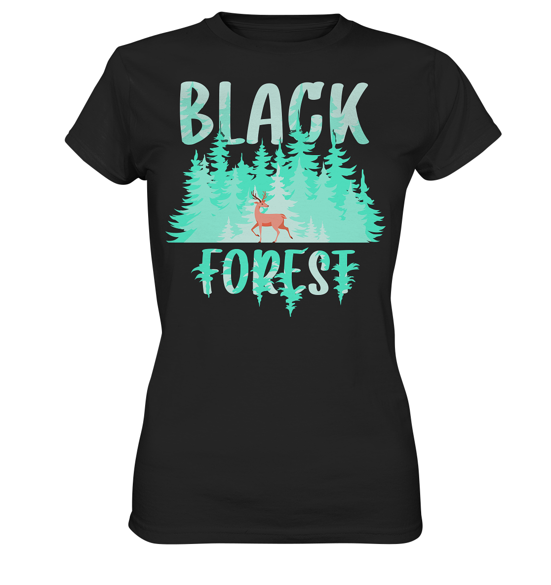 Black In The Forest | Damen Premium T-Shirt