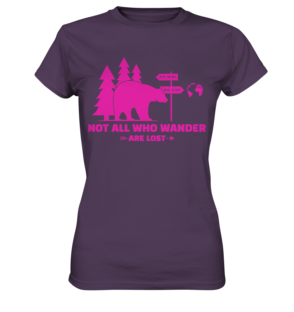 Wanderbär Pink | T-Shirts - Ladies Premium Shirt