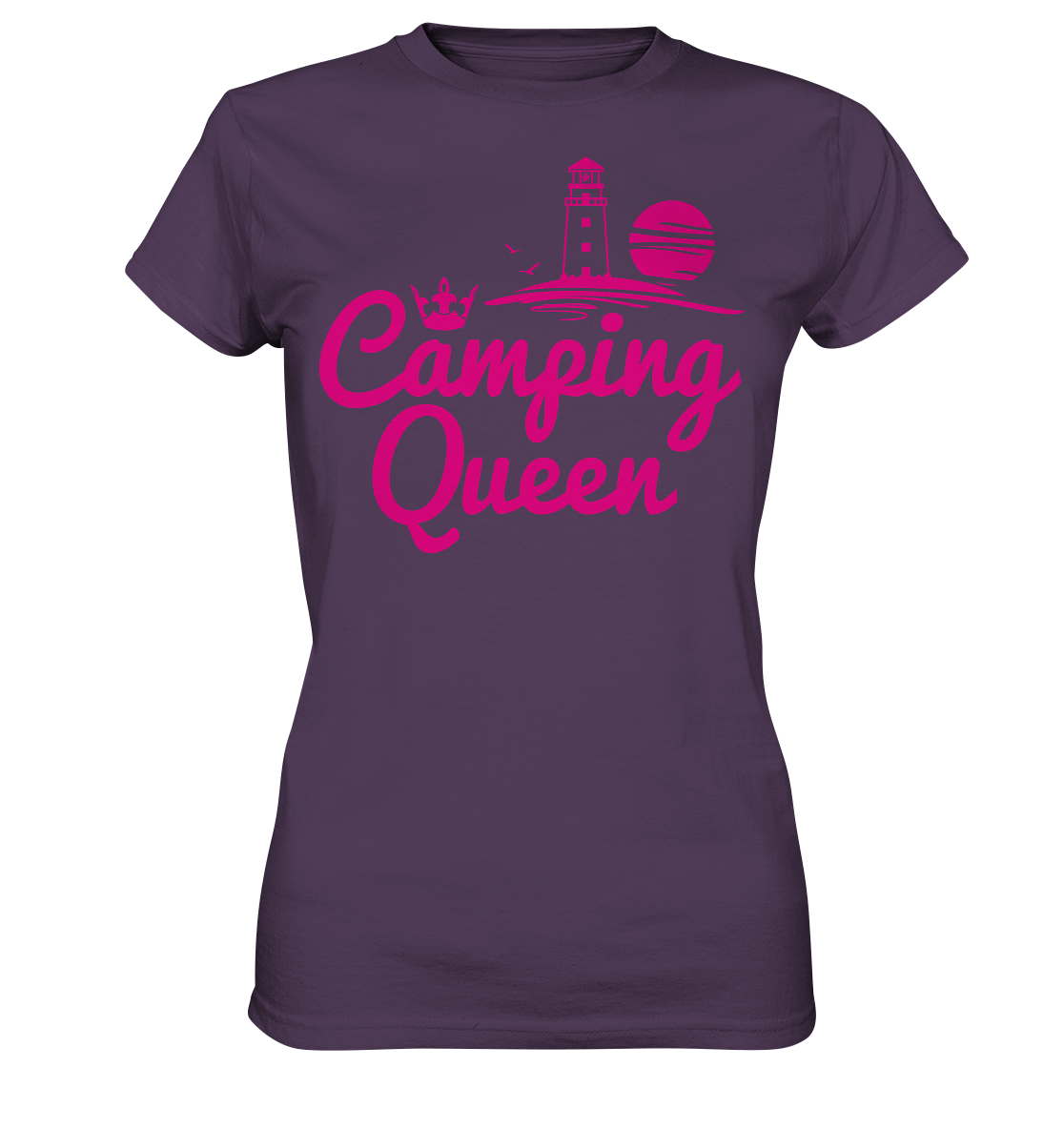 Camping Queen Leuchtturm | Organic Damen T-Shirt
