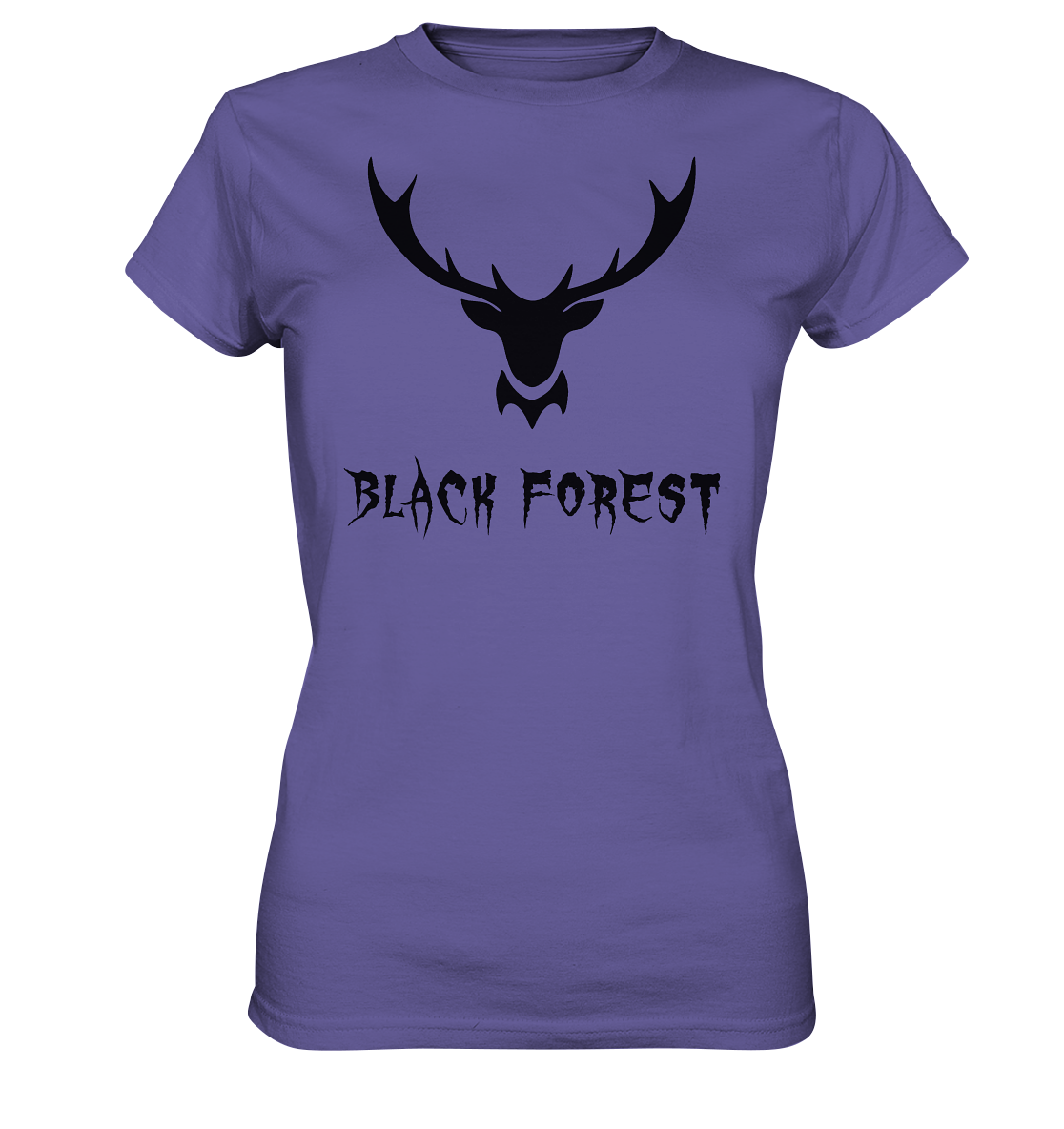 Black Forest Hirschgeweih Metal | Organic Damenshirt