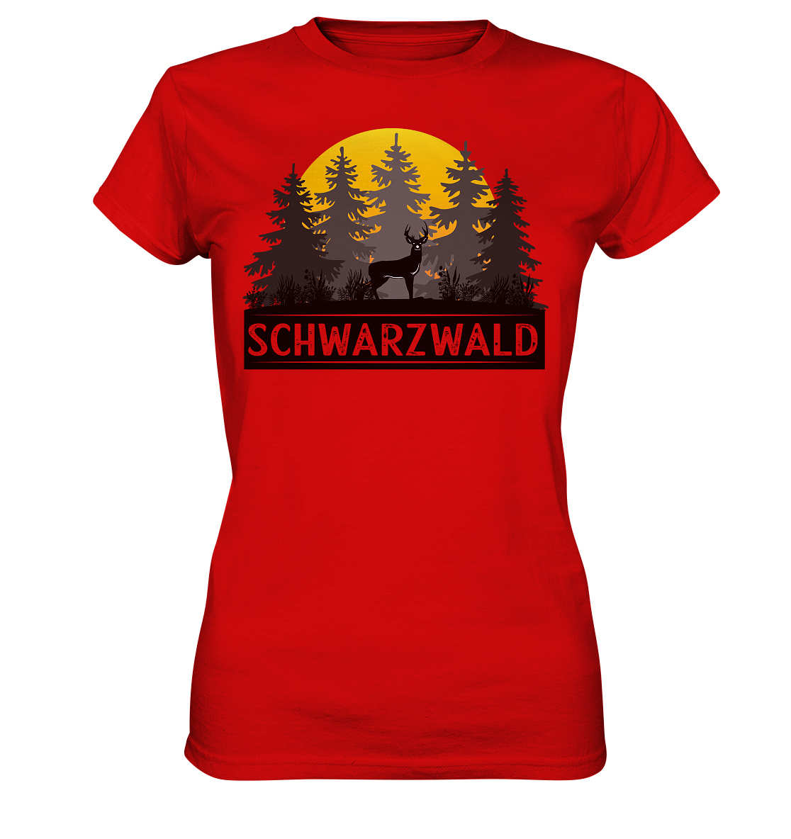 Schwarzwald Sonnenuntergang | Damen Premium T-Shirt