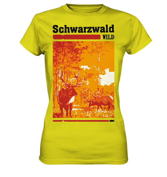 Schwarzwald Wild Hirsch | Damen Premium T-Shirt