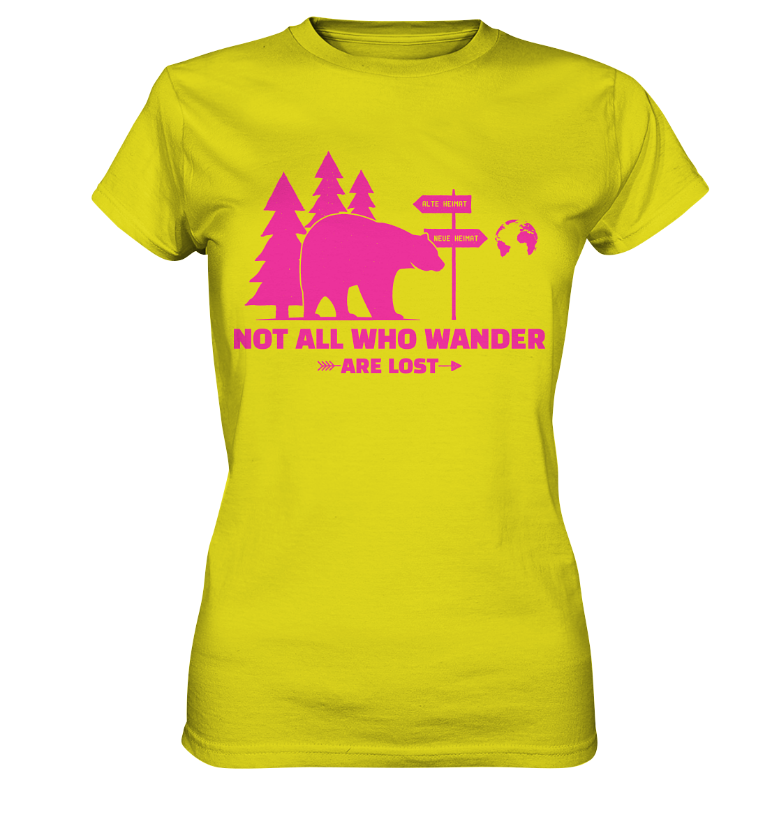 Wanderbär Pink | T-Shirts - Ladies Premium Shirt