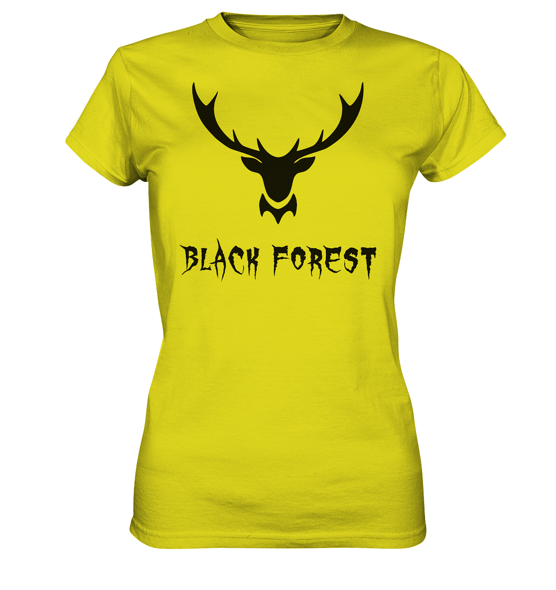 Black Forest Hirschgeweih Metal | Organic Damenshirt