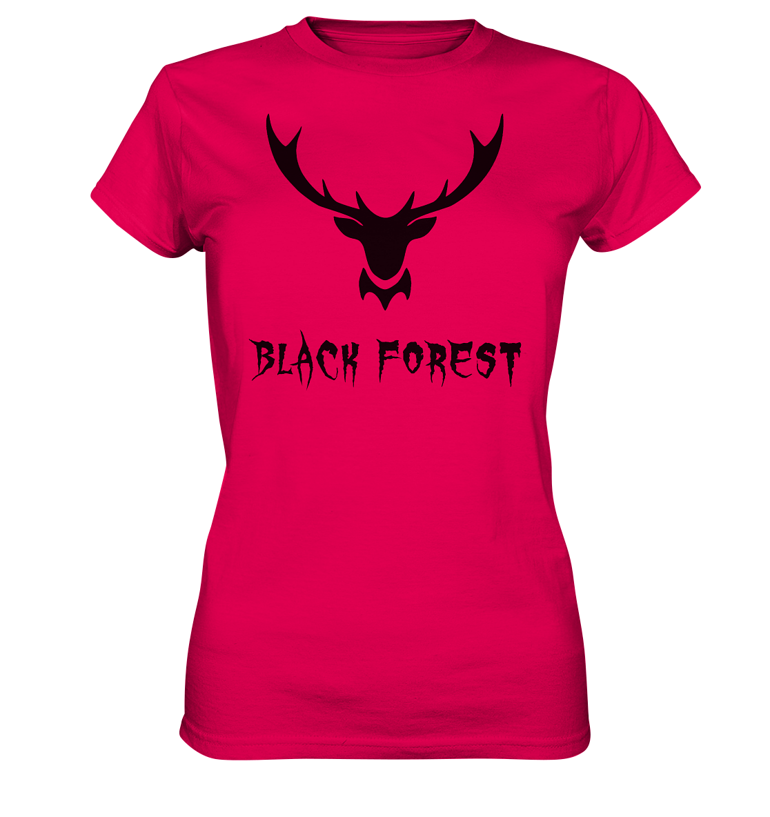 Black Forest Hirschgeweih Metal | Organic Damenshirt