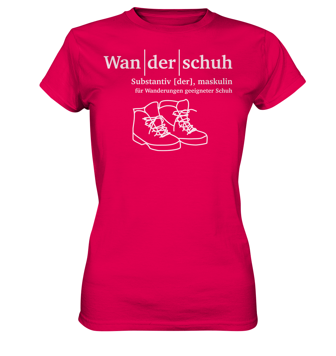 Wanderschuh | Damen Premium T-Shirt
