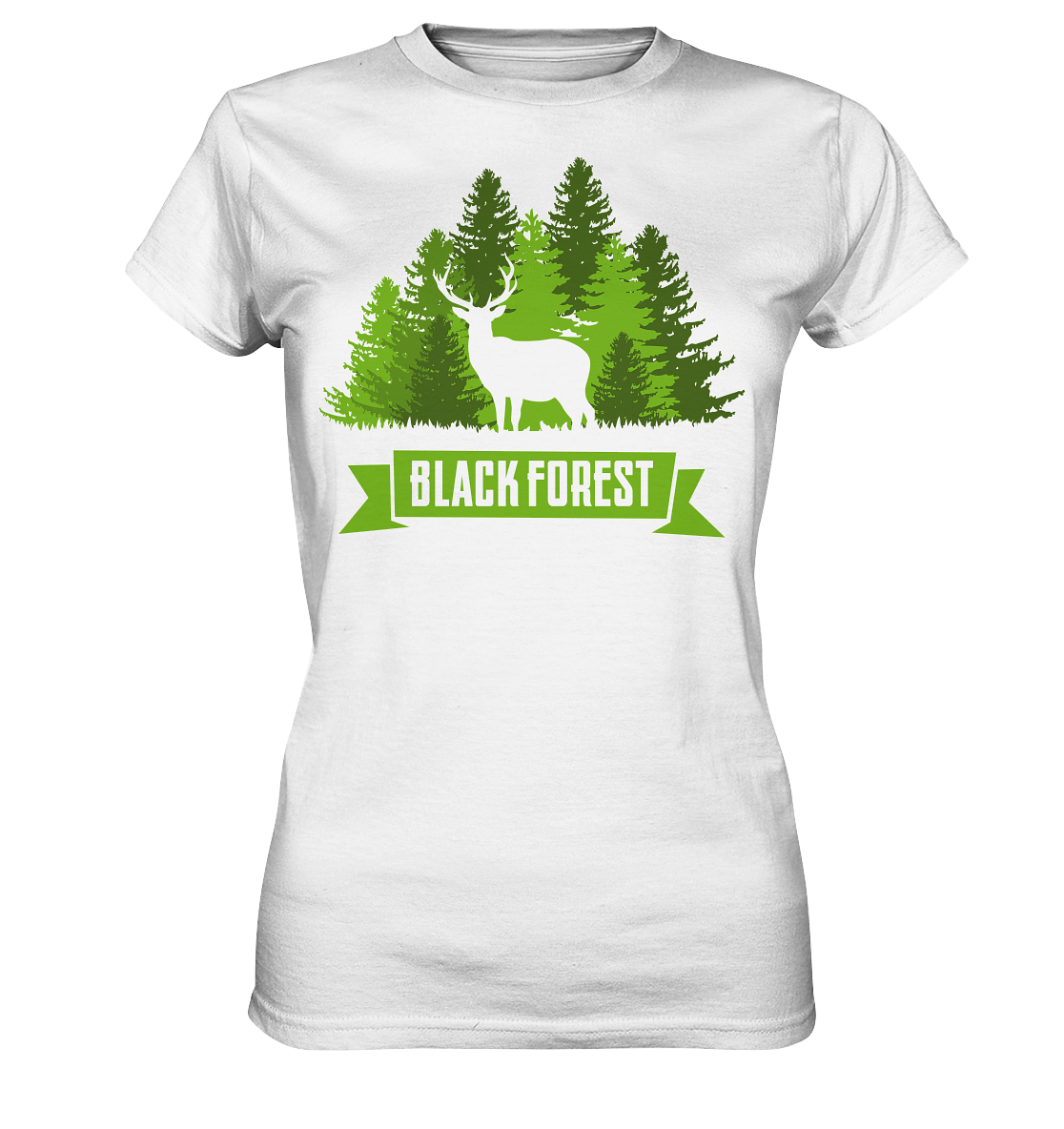 Black Forest Hirsch & Wald | Organic Damenshirt