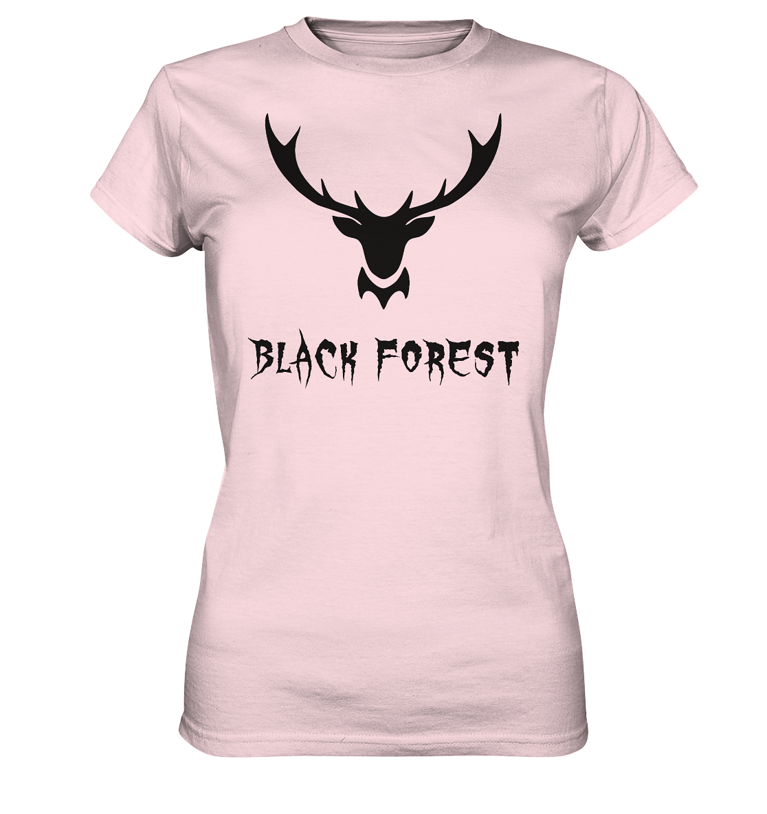 Black Forest Hirschgeweih Metal | Organic Damenshirt