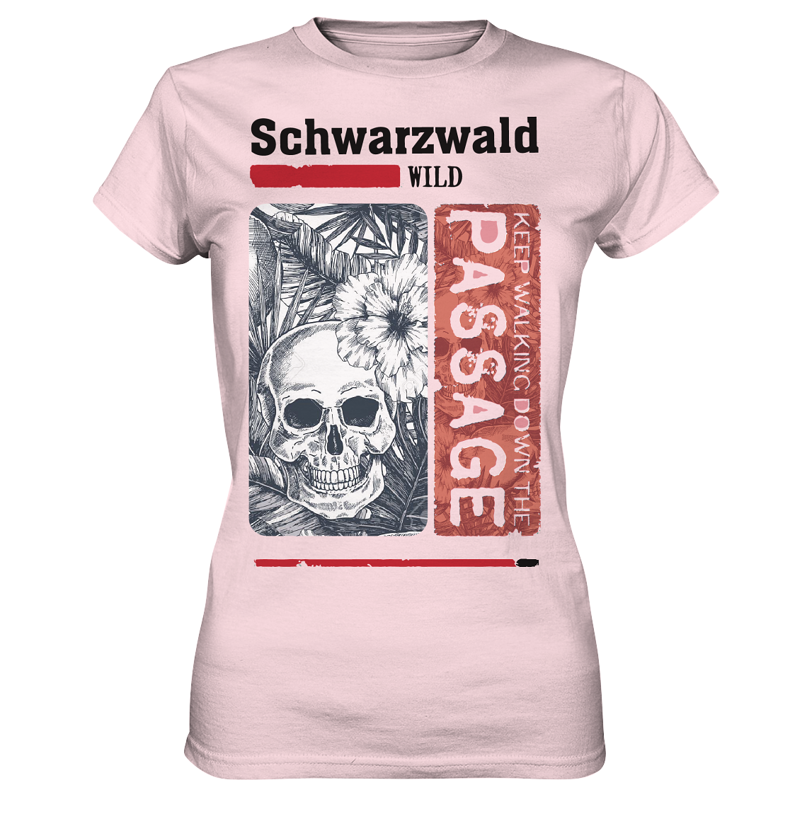 Schwarzwald Wild Passage Skull | Damen Premium T-Shirt