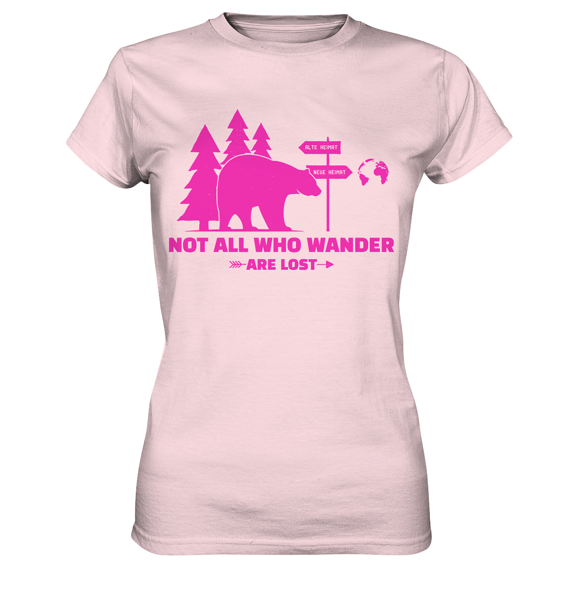 Wanderbär Pink | T-Shirts - Ladies Premium Shirt