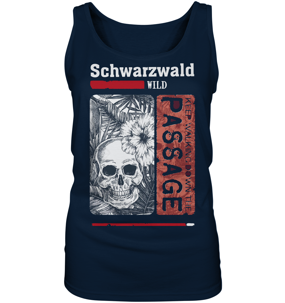 Schwarzwald Wild Passage Skull | Damen Tank-Top